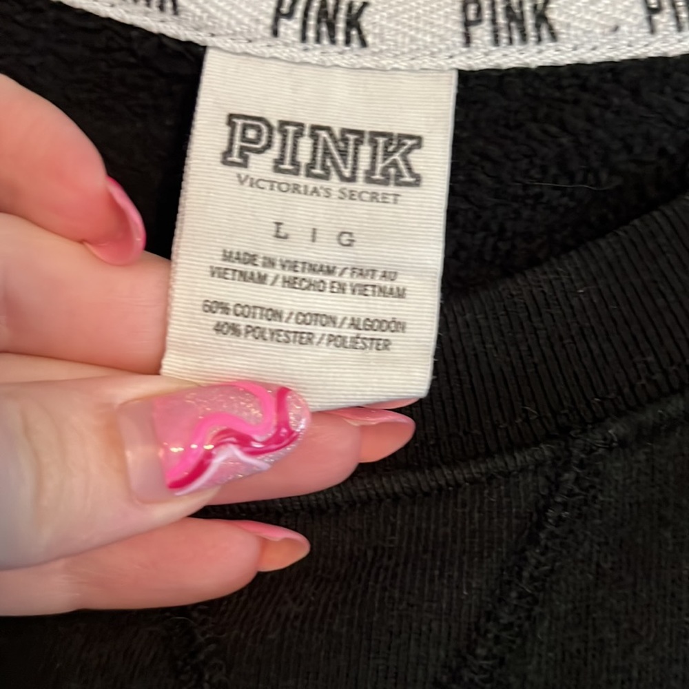 Pink Black Crewneck - Picture 3 of 4